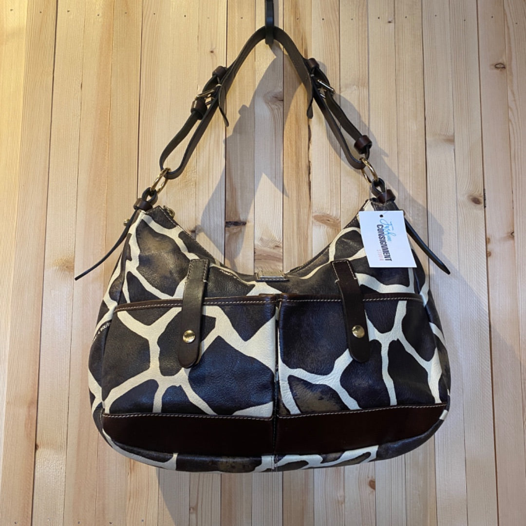 Dooney and Bourke Giraffe buy Pattern Hobo Purse