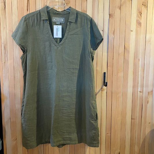 Tommy Bahama SS Short Linen Dress, Green, XL